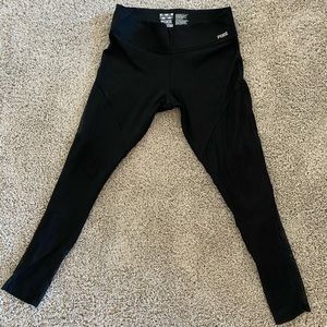 Pink black leggings size L